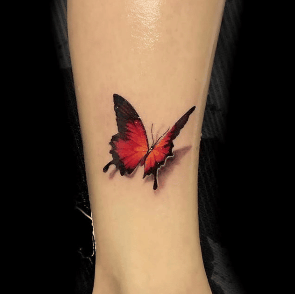 Tatuaż motyl w 3d