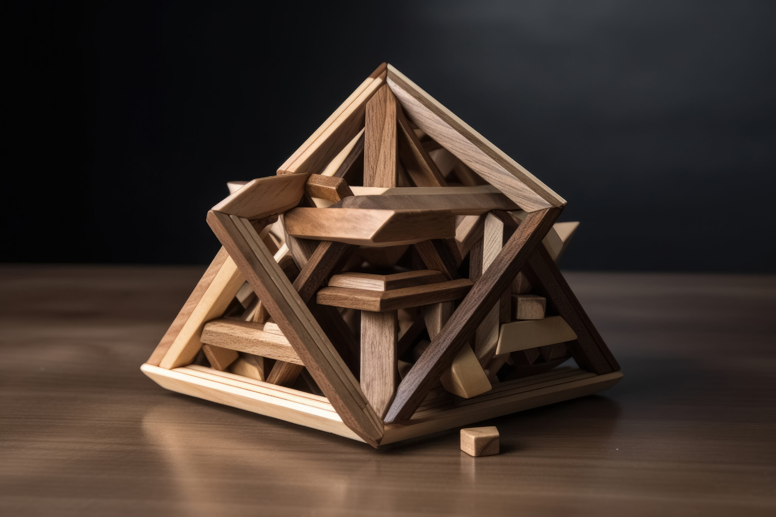 Na zdjęciu widać drewnianą konstrukcję o kształcie równoległoboku. Konstrukcja składa się z czterech boków, z których każde dwa są równoległe i równej długości.