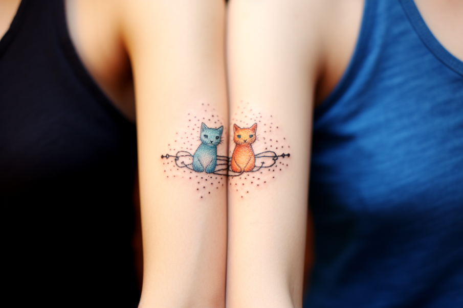 Łączone tatuaże jako tatuaże przyjaźni