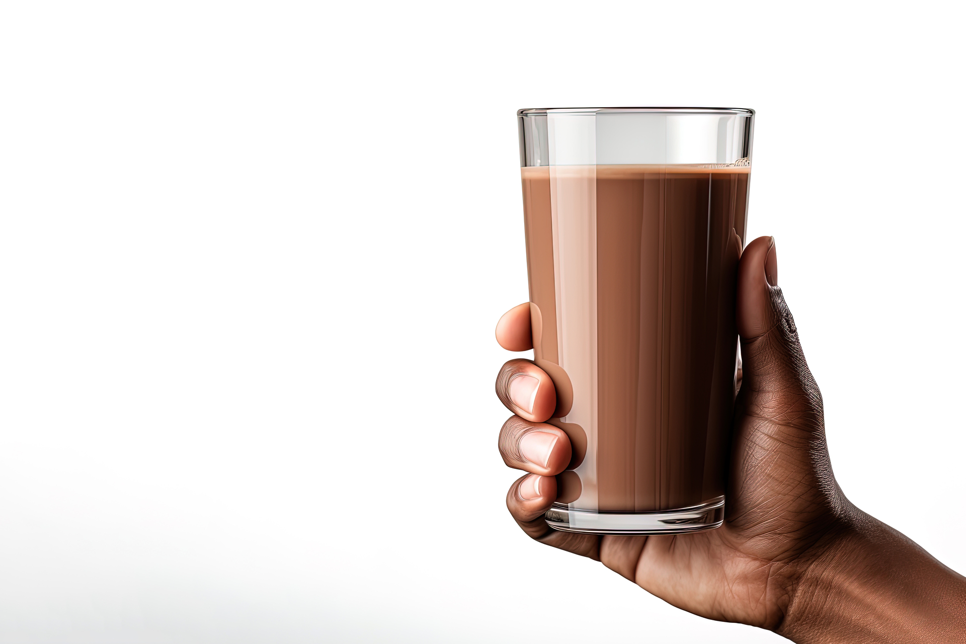 Ten urokliwy obrazek przedstawia szklankę gorącego kakao z mlekiem, która wzbudza apetyt swoim wyglądem i kuszącym aromatem. Piana na wierzchu napoju tworzy puszystą warstwę, nadając mu elegancji i przyjemnego efektu wizualnego. Obok szklanki znajduje się łyżeczka z odrobiną kakao, która dodaje intensywności smaku i zapowiada rozkoszne doświadczenie. To zdjęcie, które zaprasza do chwili relaksu i cieszenia się słodko-gorzkim smakiem kakaowego rarytasu w przytulnej atmosferze