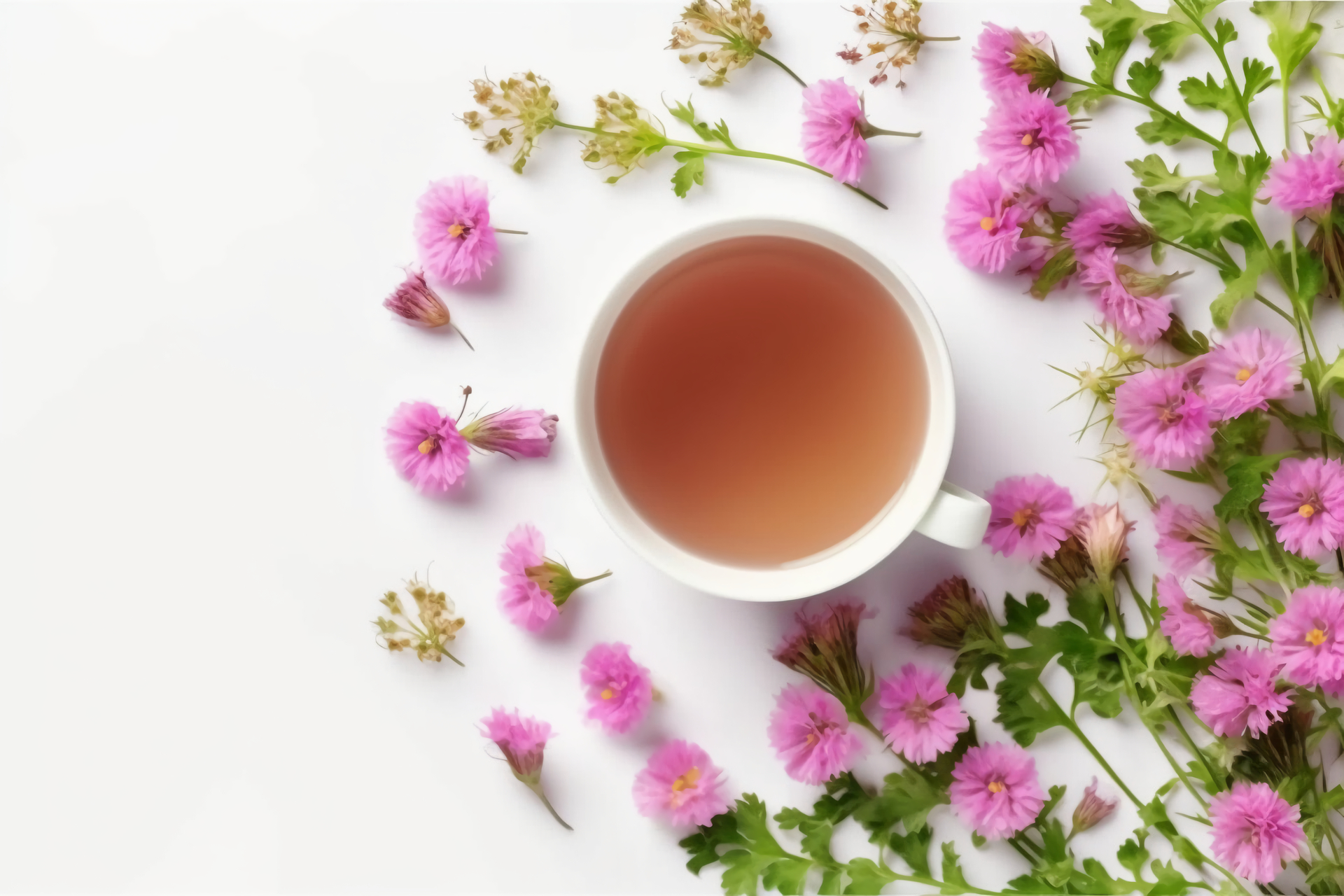 Na tym obrazku przedstawiona jest elegancka filiżanka z gorącą herbatą z ostropestu plamistego, emanująca przyjemnym aromatem i kuszącym kolorem. Właściwości zdrowotne ostropestu, które są wydobywane podczas parzenia, sprawiają, że ta herbata jest nie tylko smaczna, ale również korzystna dla organizmu. Wzbogacona o naturalne substancje oczyszczające i antyoksydanty, herbata z ostropestu oferuje doskonały sposób na relaks i odprężenie wraz z dodatkowymi korzyściami dla zdrowia